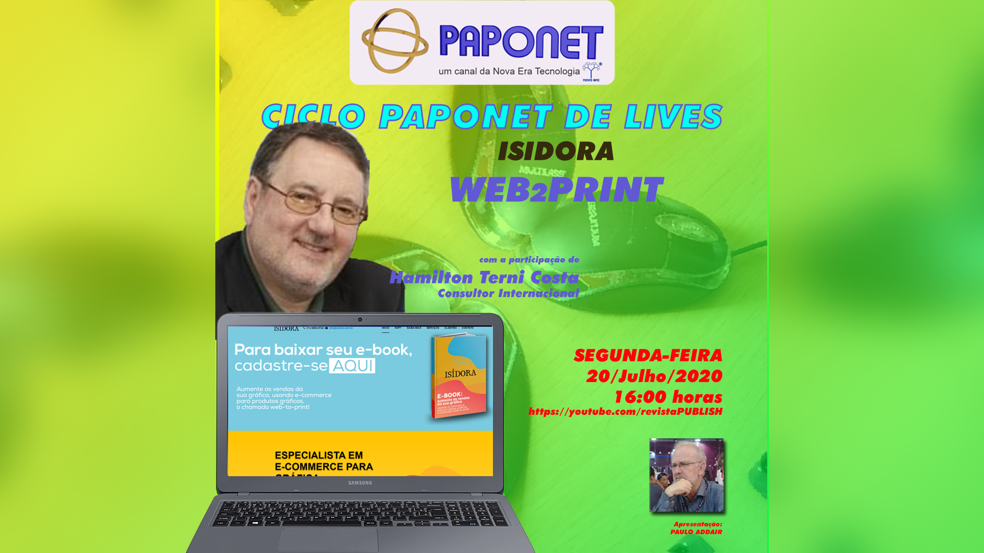 Ciclo de LIVES PAPONET – Web2Print – ISIDORA