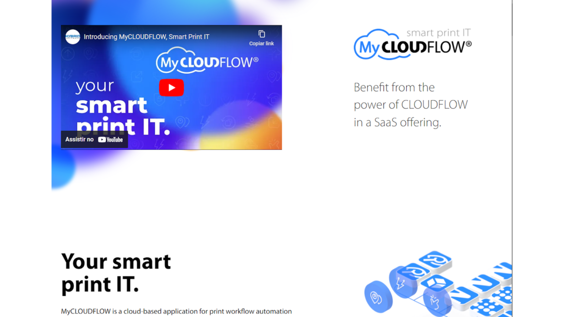 Hybrid Software anuncia software MyCLOUDFLOW Workflow como solução SaaS