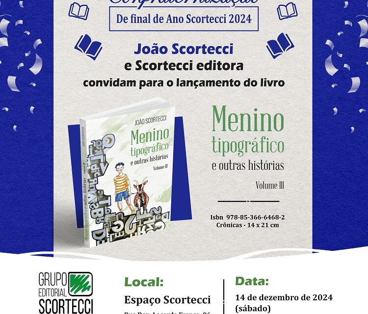 Grupo Editorial Scortecci Celebra 50 Anos de João Scortecci com Literatura, Cultura e Confraternização